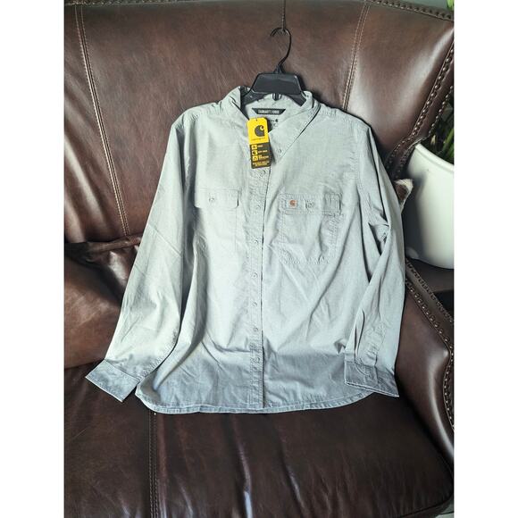 Carhartt Womens Force Relaxed Fit Lightweight Long- Sleeve Shirt - Picture 1 of 2